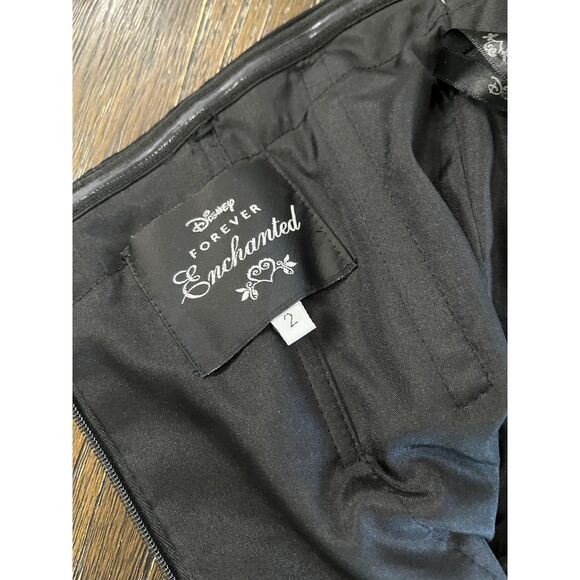 Disney Forever Enchanted Strapless Beaded Cocktail Dress | Size 2 - Picture 7 of 14